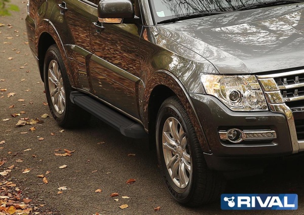 Порог "Black" RIVAL Mitsubishi/ Nissan Terrano/Renault Duster/ Ssang Yong/Suzuki   F173ALB