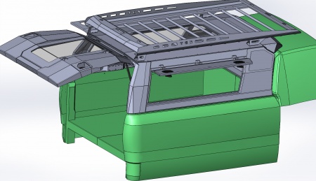Кунг экспедиционный увеличенный трехдверный "Лабаз" KDT Toyota Tundra Double Cab Long 2007-2013  222821W