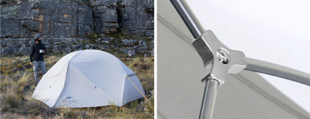 Палатка Naturehike Mongar 2-местная, алюминиевый каркас,сверхлегкая, серая NH17T007-M-LGDGR