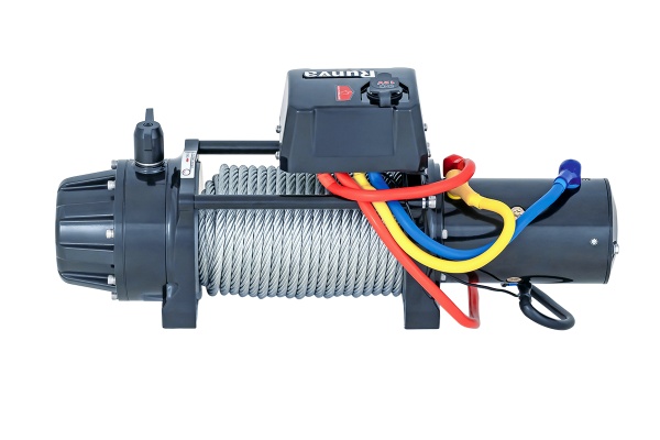 Лебёдка автомобильная электрическая 12V Runva 12500 lbs 5670 кг влагозащищенная, стальной трос EWB12500S