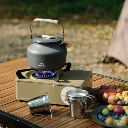 Чайник Naturehike туристический, 1,4 л., алюминий, серый CNK2450CF030-17