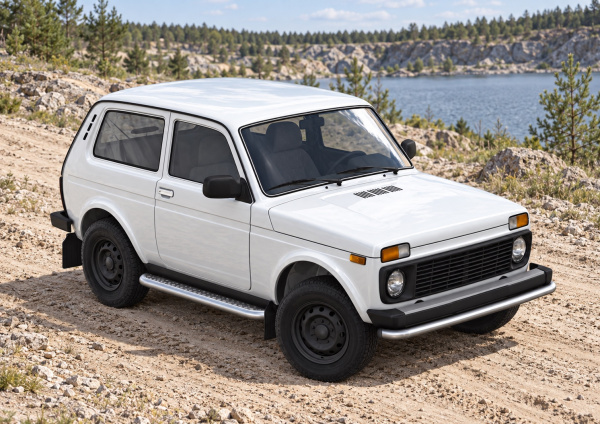 Фото изделия: Пороги с листом d57 Rival Lada 4х4 1995-, 3D R.6002.004