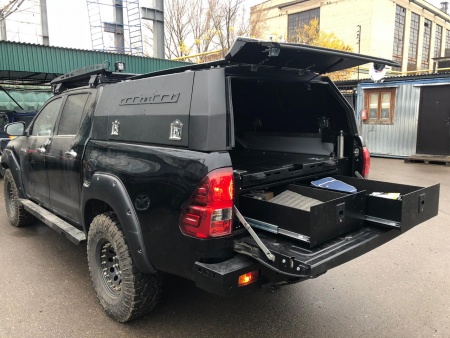 Кунг экспедиционный трехдверный III поколения KDT Toyota HILUX 2015-   15283