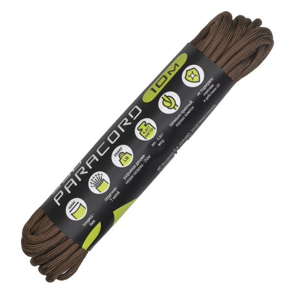 Паракорд 550 CORD nylon 10м (chocolate) 550.N10.CHOCO