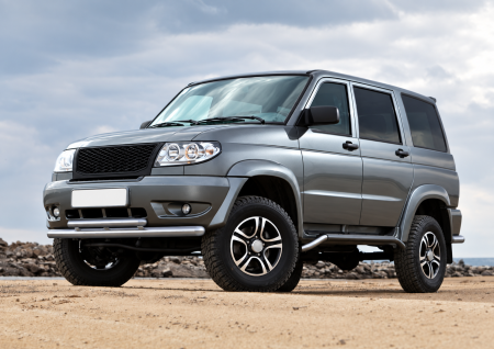 Фото изделия: Защита переднего бампера d76+d57 Rival UAZ Patriot 2005-2014 R.6301.003