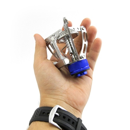 Горелка газовая портативная СЛЕДОПЫТ "Одинокий путешественник" резьбовой баллон  PF-GSP-S01