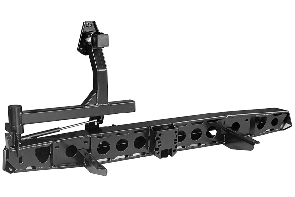 Бампер РИФ задний УАЗ Буханка с квадратом под фаркоп, калиткой и фонарями, стандарт  RIF452-21125