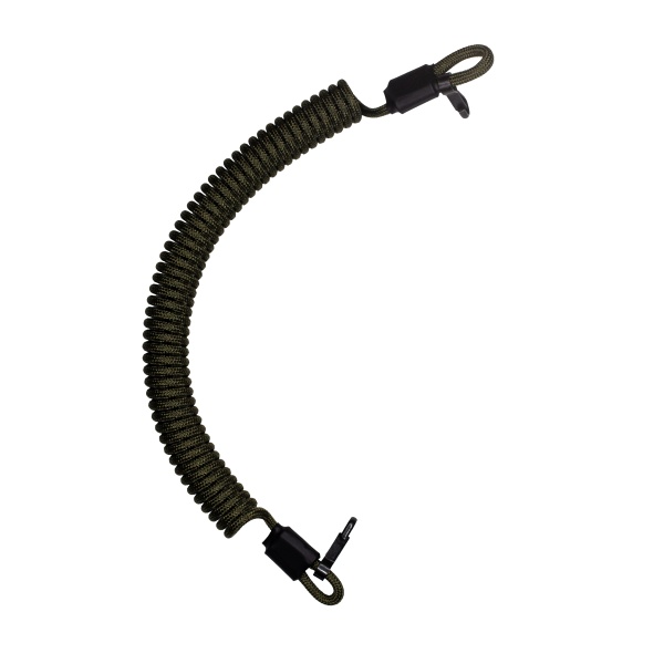 Страховочный тренчик CORD из паракорда с 2 карабинами (army green)  TR.KK.A.GR