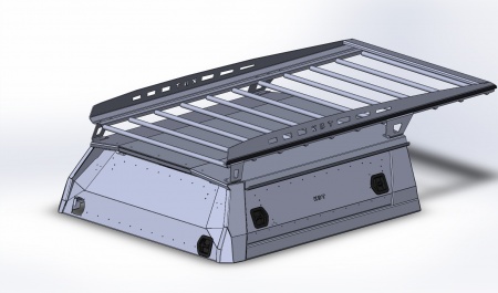 Багажник алюминиевый для кунга KDT на Toyota Tundra. 222807L