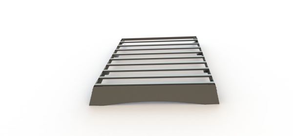 Багажник экспедиционный STC Toyota Land Cruiser 200/Lexus LX570/Lexus LX450D с рабочим светом  STC-TLC200-TR-L3