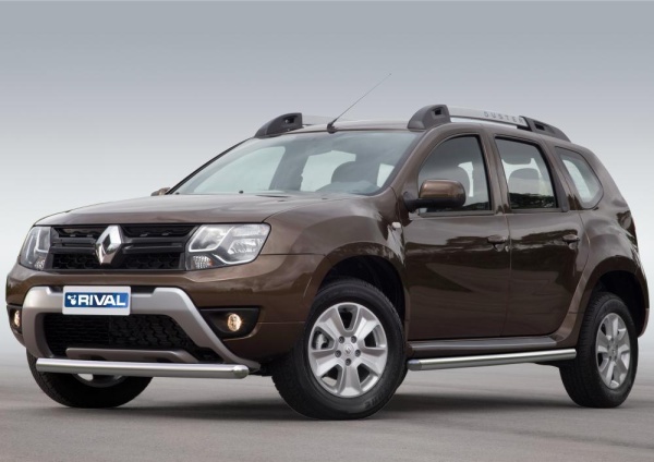 Защита переднего бампера d57 RIVAL Renault Duster 2015-  R.4703.001