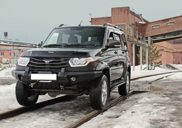 Бампер силовой передний ST RIVAL UAZ Patriot 2014-  D.6305.1