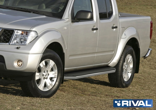 Порог-площадка "Premium" A173ALP + комплект крепежа RIVAL Nissan Pathfinder 2004-2010-2014  A173ALP.4105.1