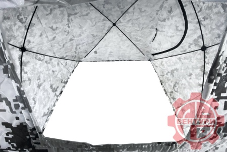 Палатка зимняя Улов КУБ утепленная., пиксель-зима 200*200*210см.  2001