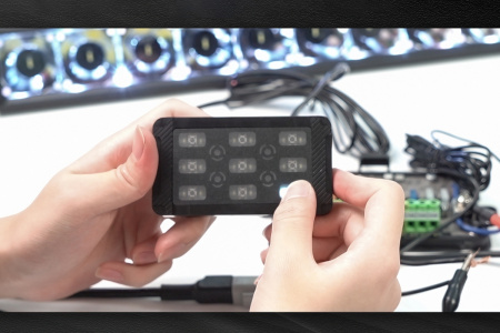 Панель переключателей AURORA (9 кнопок + Bluetooth) ALO-BT07-8